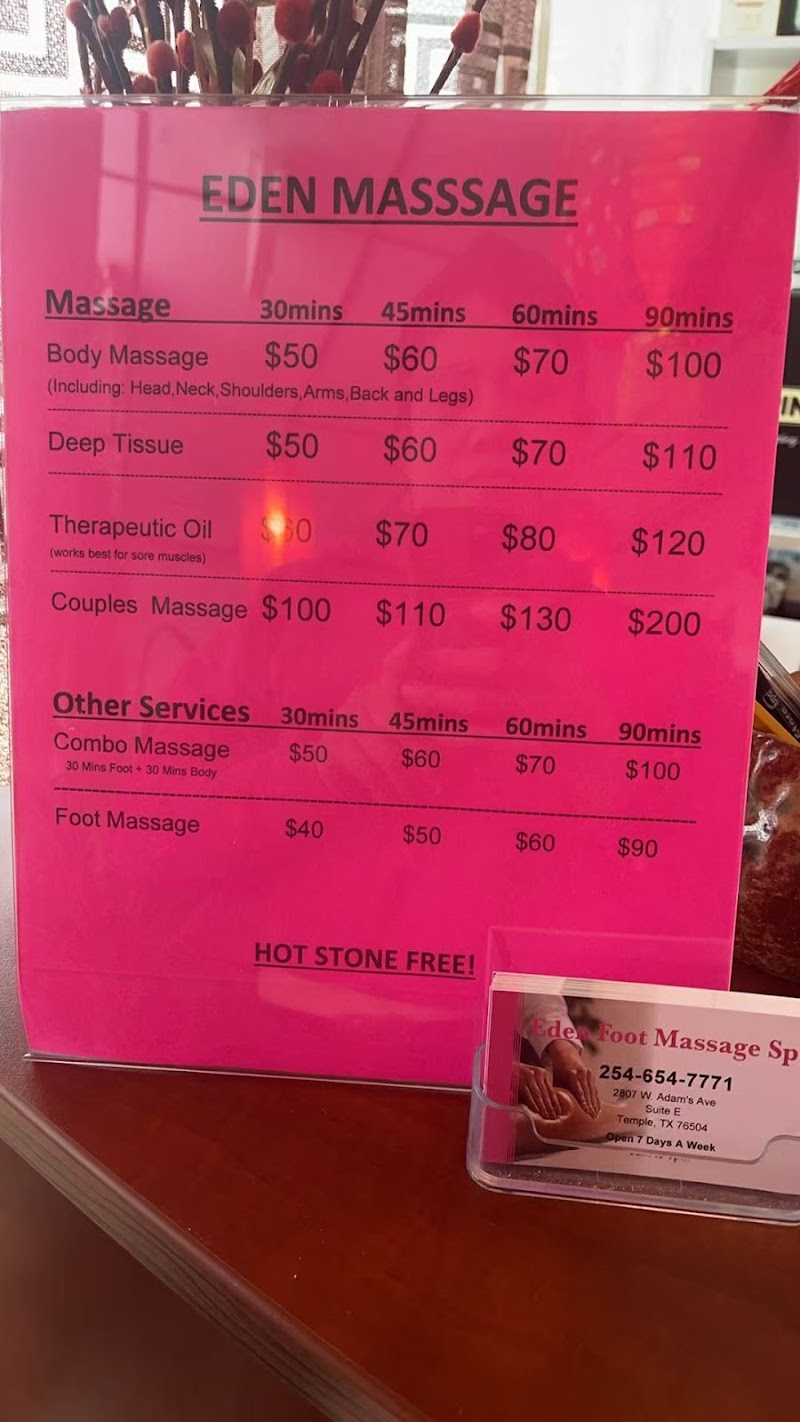 Eden Massage Spa, massage spa in Temple, TX, photo 3 of 10
